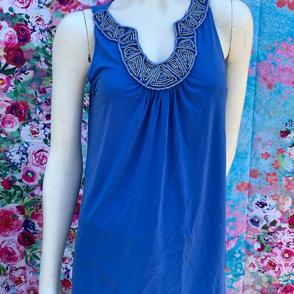 Blue sleeves top